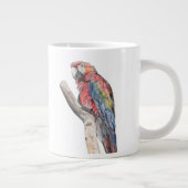 Colorful Macaw Parrot Waterverf Grote Koffiekop (Rechts)