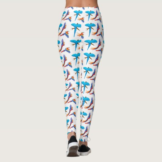 Colorful Macaw Parrots Leggings (Achterkant)