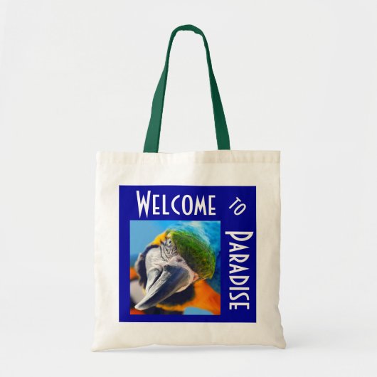 Colorful Macaw Tropische Canvas tas (Voorkant)