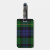 Colorful MacBride Tartan Pset Bagagelabel (Achterkant verticaal)