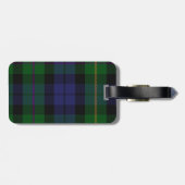 Colorful MacBride Tartan Pset Bagagelabel (Achterkant horizontaal)