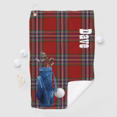 Colorful MacFarlane Tartan Pset Golf Towel Golfhanddoek (Insitu)