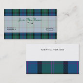 Colorful MacThomas Family Tartan Pset Custom Visitekaartje (Voorkant / Achterkant)