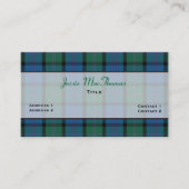Colorful MacThomas Family Tartan Pset Custom Visitekaartje (Voorkant)