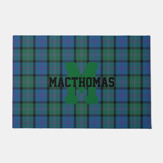 Colorful MacThomas Pset Monogrammed Deurmat (Voorkant)