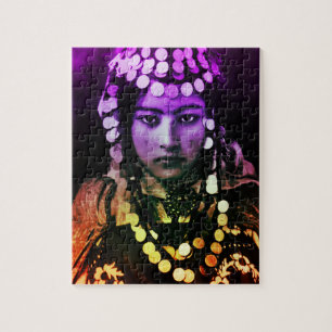 Colorful Maghreb Ouled Naïl Berber Girl Vrouw Legpuzzel