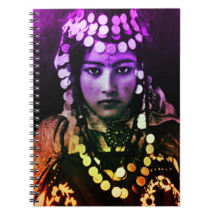 Colorful Maghreb Ouled Naïl Berber Girl Vrouw Notitieboek