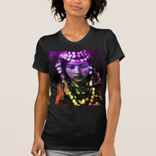 Colorful Maghreb Ouled Naïl Berber Girl Vrouw T-S T-shirt