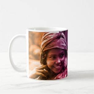 Colorful Maghreb Tunesisch Djerba meisje Coffee Koffiemok