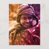 Colorful Maghreb Tunesische Djerba-meisje Postca Briefkaart (Voorkant)