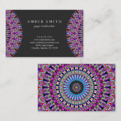 Colorful Magic Mandala Visitekaartje (Voorkant / Achterkant)