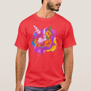Colorful Magical Animal Unicorn Lover Fairytale Un T-shirt