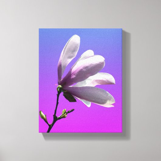 Colorful Magnolia Wrapped Canvas Afdruk (Voorkant)
