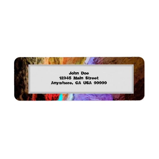 Colorful mailing label (Voorkant)