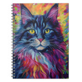 Colorful Maine Coon Notitieboek (Voorkant)