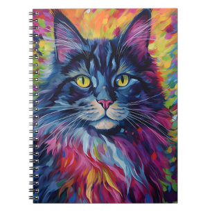Colorful Maine Coon Notitieboek