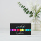 Colorful Makeup Artist met Monogram Visitekaartje (Staand voorkant)