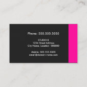 Colorful Makeup Artist Monogram Visitekaartje (Achterkant)