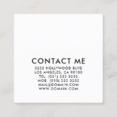 Colorful Makeup Artist Vierkante Visitekaartje (Achterkant)