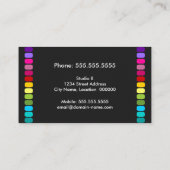 Colorful Makeup Artist Visitekaartje (Achterkant)