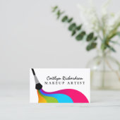 Colorful Makeup Artist Visitekaartje (Staand voorkant)