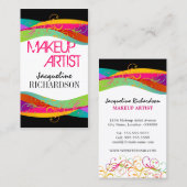 Colorful Makeup Artist Visitekaartje (Voorkant / Achterkant)