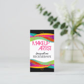 Colorful Makeup Artist Visitekaartje (Staand voorkant)