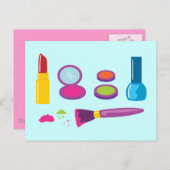 Colorful Makeup Briefkaart (Voorkant / Achterkant)