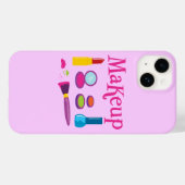 Colorful Makeup iPhone Case (Achterkant (horizontaal))