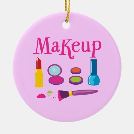 Colorful Makeup Keramisch Ornament (Voorkant)