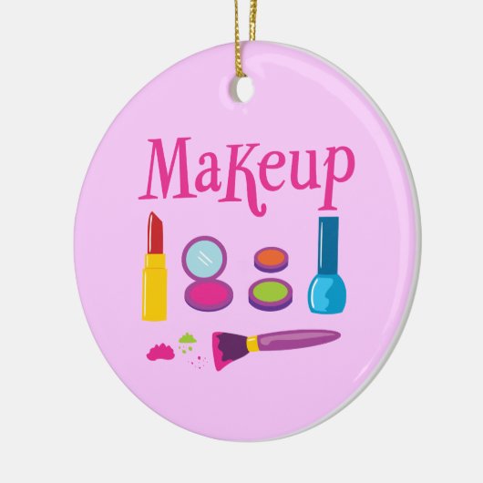 Colorful Makeup Keramisch Ornament (Links)