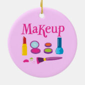 Colorful Makeup Keramisch Ornament (Achterkant)