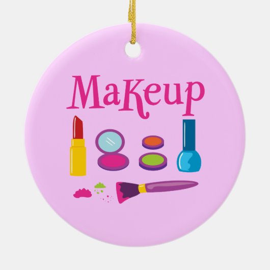 Colorful Makeup Keramisch Ornament (Achterkant)