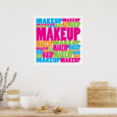 Colorful Makeup Poster (Keuken)