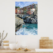 Colorful Manarola, Italia - het Poster van de Cinq (Keuken)