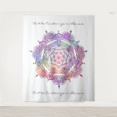 Colorful Mandala Art Beauful Chic Stylish Custom Wandkleed (Voorkant)