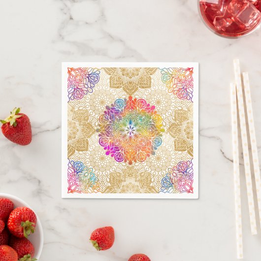 Colorful Mandala Art Servet (Insitu)