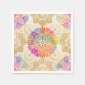 Colorful Mandala Art Servet (Voorkant)