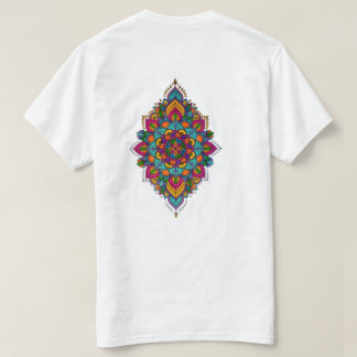 Colorful Mandala Back Print T-Shirt