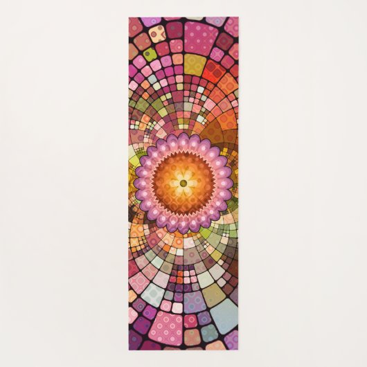 Colorful Mandala Bohemian Mosaic Yoga Mat (Achterkant)