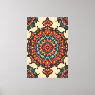 Colorful Mandala Canvas Afdruk