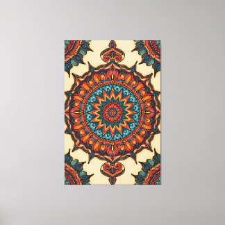 Colorful Mandala Canvas Afdruk