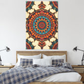 Colorful Mandala Canvas Afdruk (Insitu (Slaapkamer))