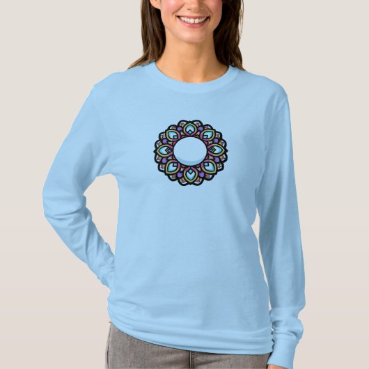 Colorful Mandala Design T-shirt (Voorkant)