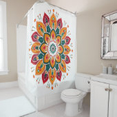 Colorful mandala douchegordijn (In situ)