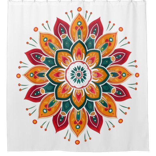 Colorful mandala douchegordijn (Voorkant)