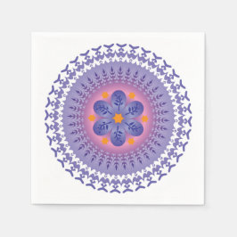 Colorful Mandala Energy Wheel Flower Harmony Servet