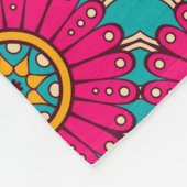 Colorful Mandala Fleece Deken (Hoek)