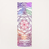 Colorful Mandala Flower Boho Stylish Cheerful Cool Yogamat (Voorkant)