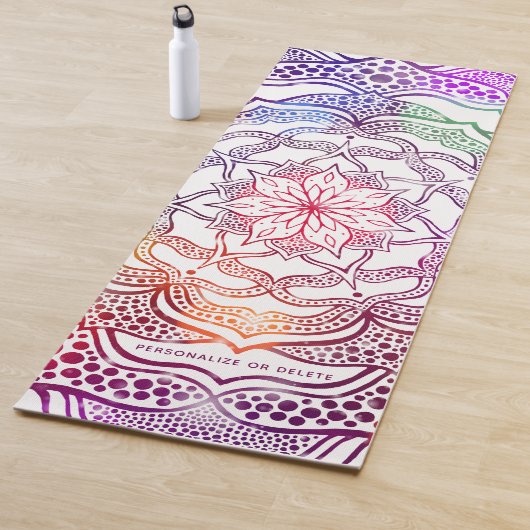 Colorful Mandala Flower Boho Stylish Cheerful Cool Yogamat (In situ)